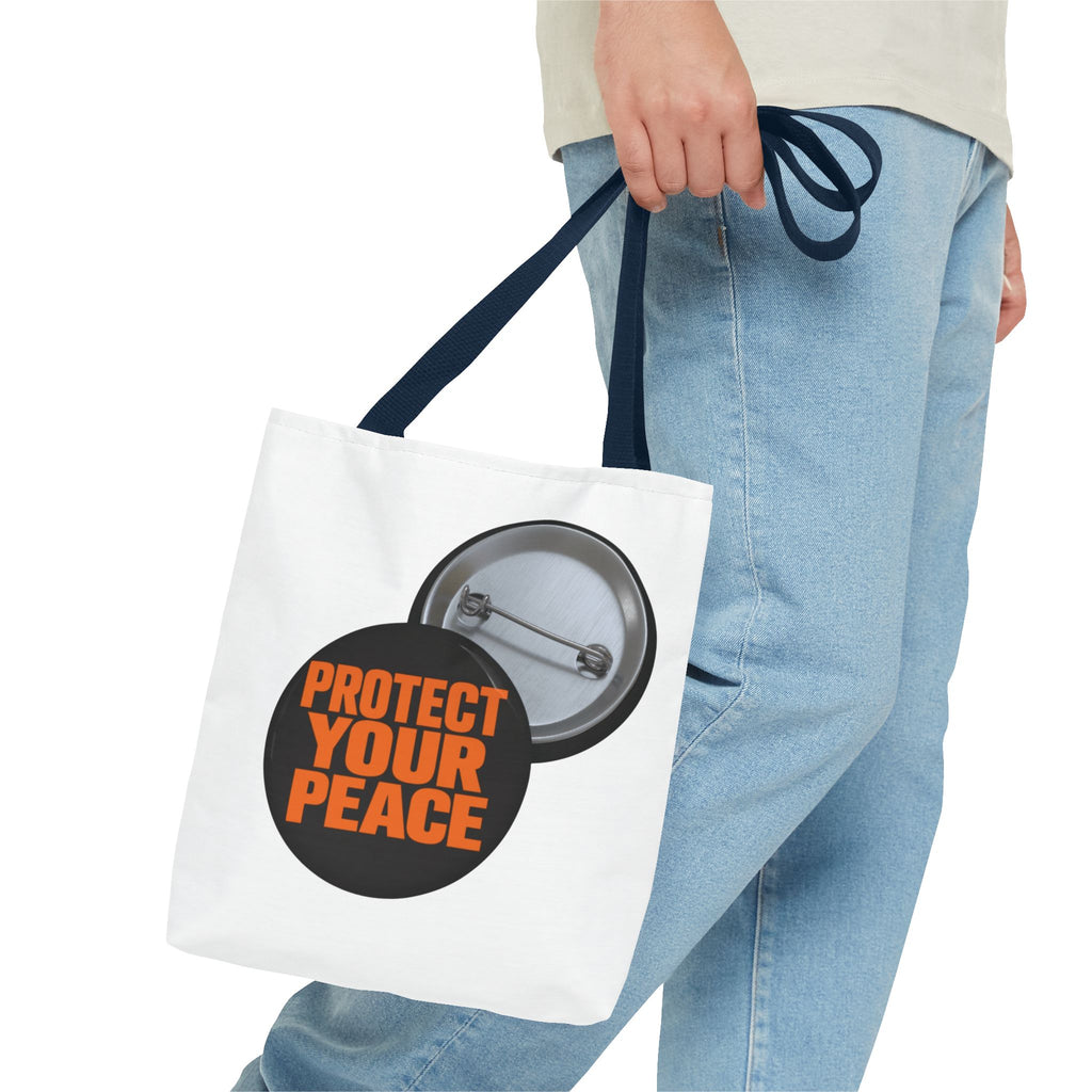 Protect Your Peace graphic design Mental Health Awareness Tote Bag
