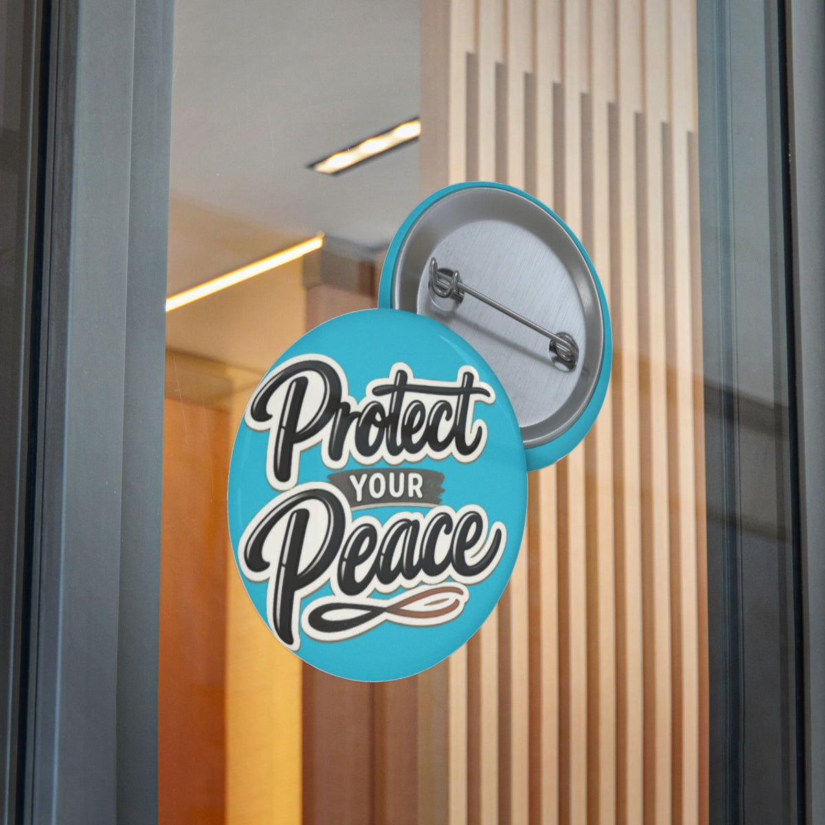 Protect Your Peace Sticker — Inspirational Vinyl Decal (Blue)
