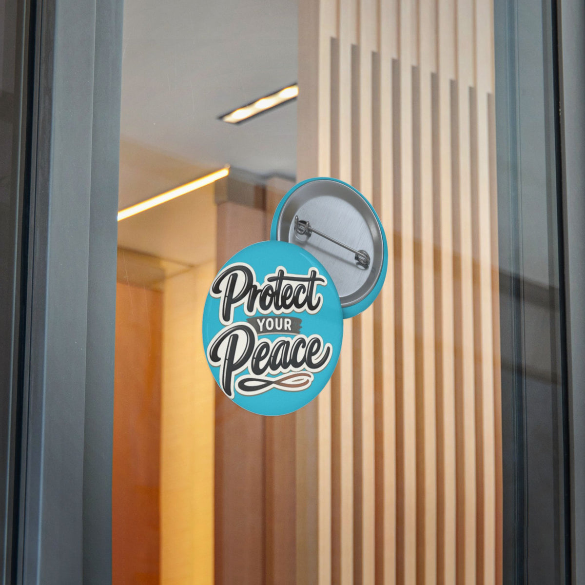 Protect Your Peace Sticker — Inspirational Vinyl Decal (Blue)