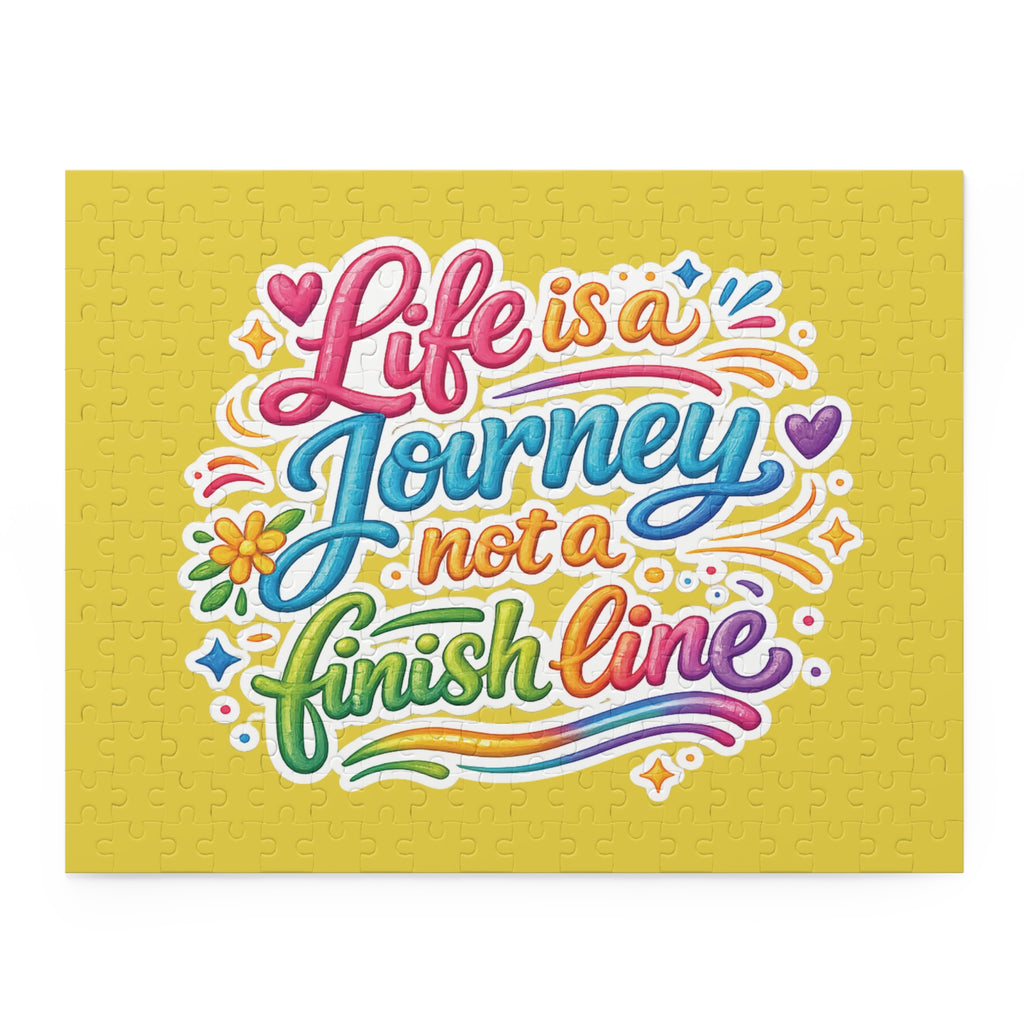 Life Is a Journey Not a Finish Line — Inspirational Puzzle (120/252/500 pcs)
