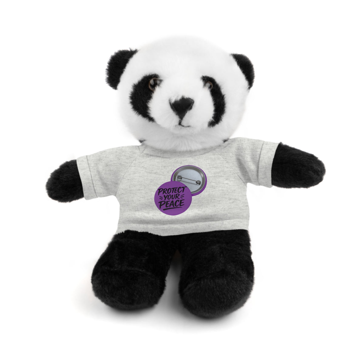 Plush Bear with 'Protect Peace' Tee