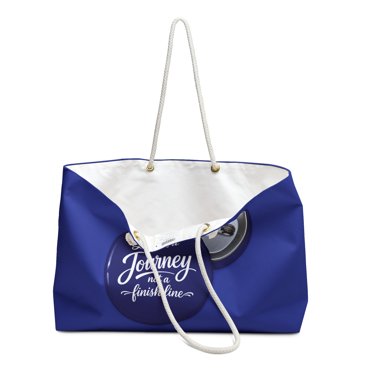 Weekender Bag — 'Life Is a Journey, Not a Finish Line' Travel Tote