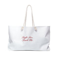 Right Here Beside Me Weekender Bag — Romantic Travel Tote for Couples & Getaways